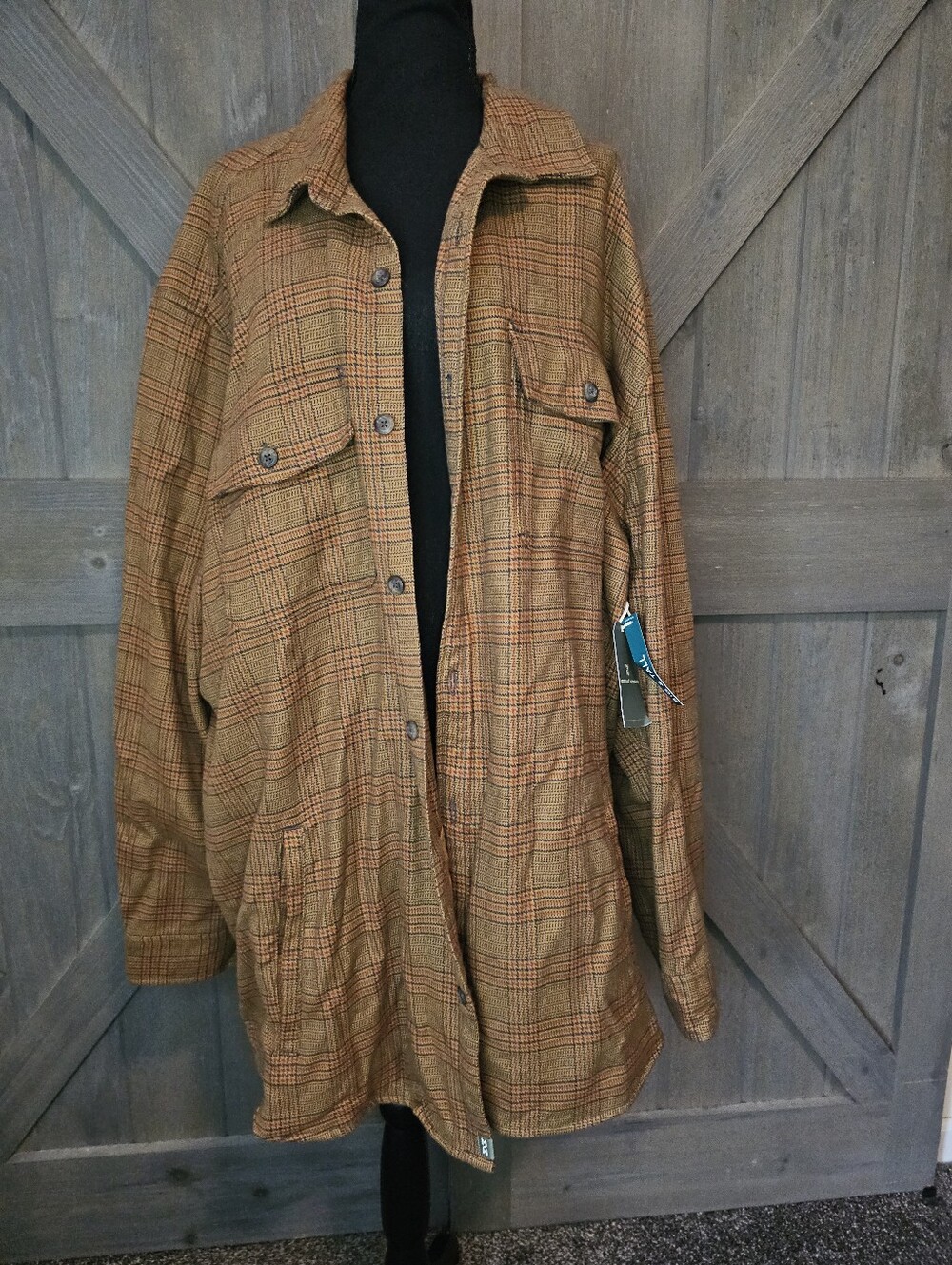 Nwt Mutual Weave Plaid Shirt Mens 3XL